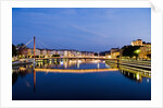 Palais du Justice Footbridge Reflecting on the Saone by Anonymous