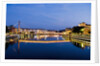Palais du Justice Footbridge Reflecting on the Saone by Anonymous