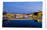 Palais du Justice Footbridge Reflecting on the Saone by Anonymous