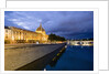 View of the Rhone and Hotel Dieu from Pont de la Guillotiere by Anonymous