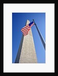 Washington Monument and American Flag by Anonymous