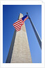 Washington Monument and American Flag by Anonymous