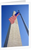 Washington Monument and American Flag by Anonymous