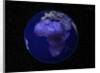 City Lights in Dark View of African Continent by Anonymous
