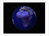 City Lights in Dark View of African Continent by Anonymous