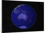 City Lights in Dark View of Australia and Oceania by Anonymous