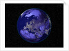 City Lights in Dark View of Europe by Anonymous