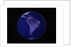 City Lights in Dark View of South America by Anonymous