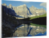 Mountains Reflecting on Morraine Lake by Anonymous