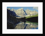 Mountains Reflecting on Morraine Lake by Anonymous