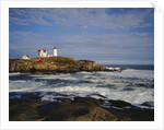 Heavy Surf near Cape Neddick Lighthouse by Anonymous