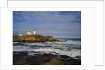 Heavy Surf near Cape Neddick Lighthouse by Anonymous
