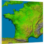 Topographic Image of France by Anonymous