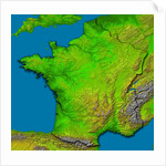 Topographic Image of France by Anonymous