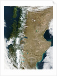 Patagonian Andes Mountains Separating Chile and Argentina by Anonymous