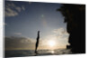 Diver Entering Sea at Pirate's Cave by Anonymous