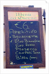 Restaurant Sign in Rome by Anonymous