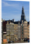 Row Houses and Oude Kerk Tower by Anonymous