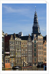 Row Houses and Oude Kerk Tower by Anonymous