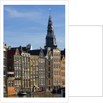 Row Houses and Oude Kerk Tower by Anonymous