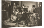 Illustration of William Shakespeare Reciting Hamlet to His Family by Anonymous