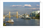 The Tower Bridge and HMS Belfast by Anonymous