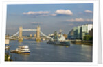 The Tower Bridge and HMS Belfast by Anonymous