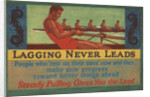 Lagging Never Leads Illustration by Anonymous