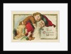 Best Christmas Wishes Postcard with Santa Claus and Children by Anonymous