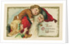 Best Christmas Wishes Postcard with Santa Claus and Children by Anonymous