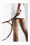 Young Woman Playing Tennis by Anonymous