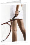 Young Woman Playing Tennis by Anonymous