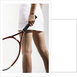 Young Woman Playing Tennis by Anonymous