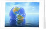 Earth Floating in Water by Anonymous