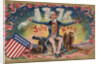 Fourth of July Postcard with Uncle Sam by Anonymous