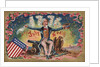 Fourth of July Postcard with Uncle Sam by Anonymous