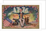 Fourth of July Postcard with Uncle Sam by Anonymous