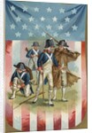 Fourth of July Postcard with Continental Soldiers by Anonymous
