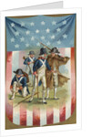 Fourth of July Postcard with Continental Soldiers by Anonymous