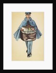 Postcard of Mailman Delivering Mail by Anonymous