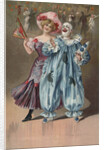 Postcard with Man and Woman at Carnival by Anonymous