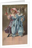 Postcard with Man and Woman at Carnival by Anonymous