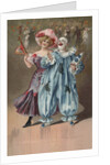 Postcard with Man and Woman at Carnival by Anonymous