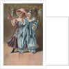 Postcard with Man and Woman at Carnival by Anonymous