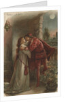 Postcard of Romeo and Juliet Embracing by Anonymous
