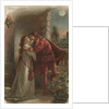 Postcard of Romeo and Juliet Embracing by Anonymous