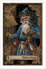 A Merry Christmas Postcard with Santa Ringing Bell by Anonymous