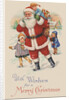 With Wishes for a Merry Christmas Postcard by Anonymous