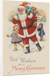 With Wishes for a Merry Christmas Postcard by Anonymous