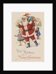 With Wishes for a Merry Christmas Postcard by Anonymous